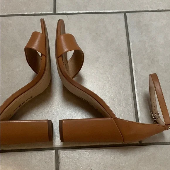 Sam Edelman Tan High Heel Sandals with Ankle Strap - Picture 5 of 8